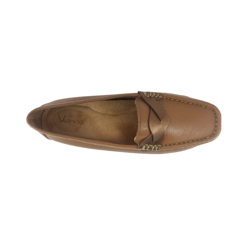 Mocasines Sisi cognac para Mujer