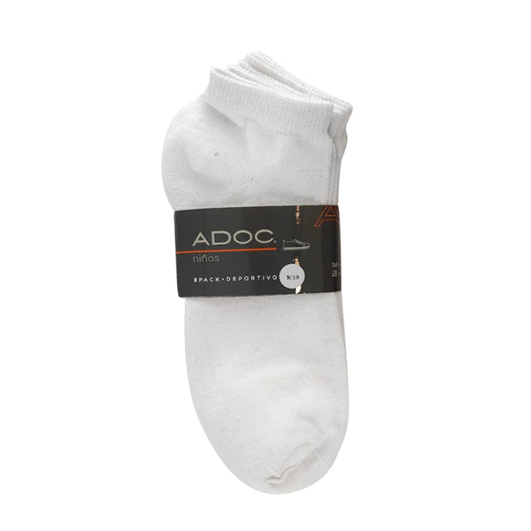 Calcetines escolar blanco para Niñas (3pack)