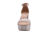 Sandalias Omega plateado para Mujer