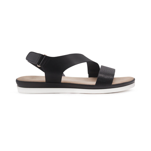 Sandalias flats Eylin negro para Mujer