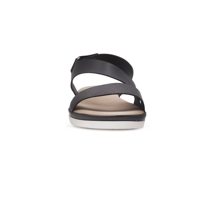 Sandalias flats Eylin negro para Mujer