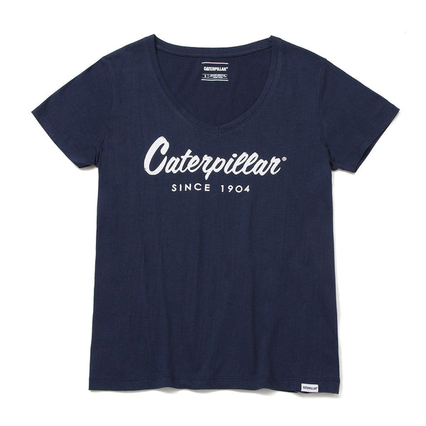 Camiseta Scrip V Neck para Mujer