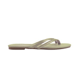 Sandalias flats Karen2 dorado para Mujer