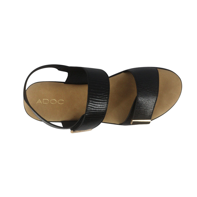 Sandalias flats Carlota negro para Mujer