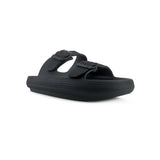 Sandalias flats Chunky negro para mujer