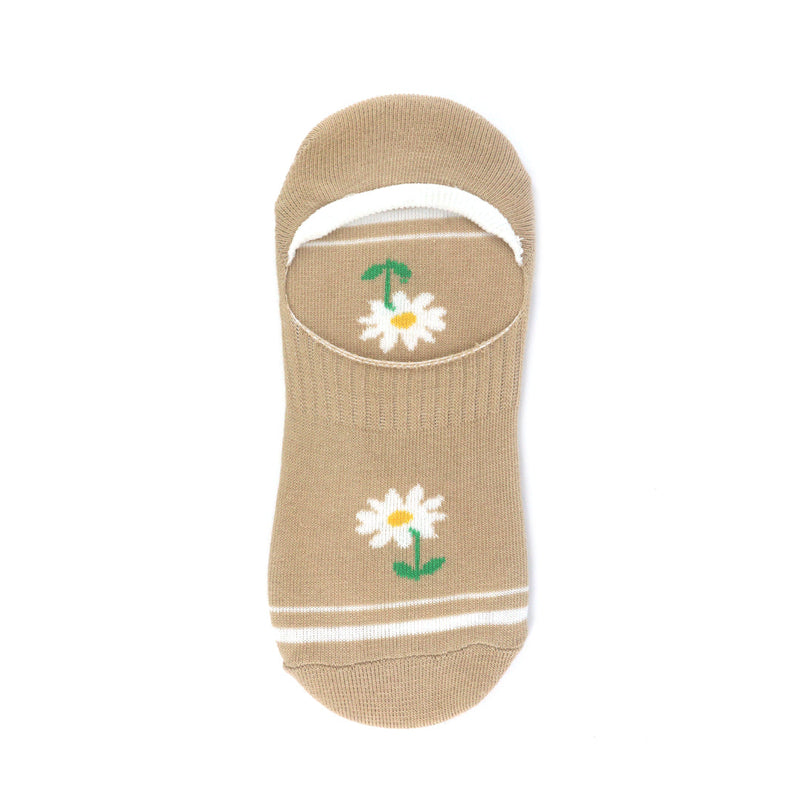 Calcetines Flor beige para Mujer