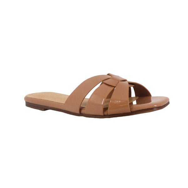 Sandalias slip on Dariana color nude para mujer