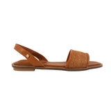 Sandalias flats Carissa color tan para mujer