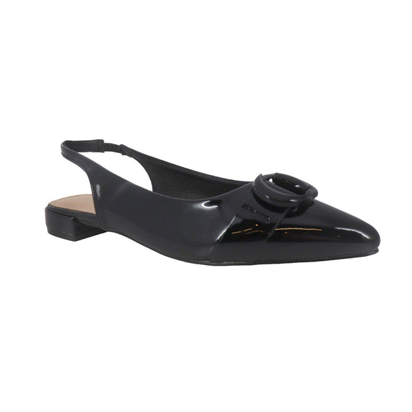 Flats Slingback Anneli color negro para mujer