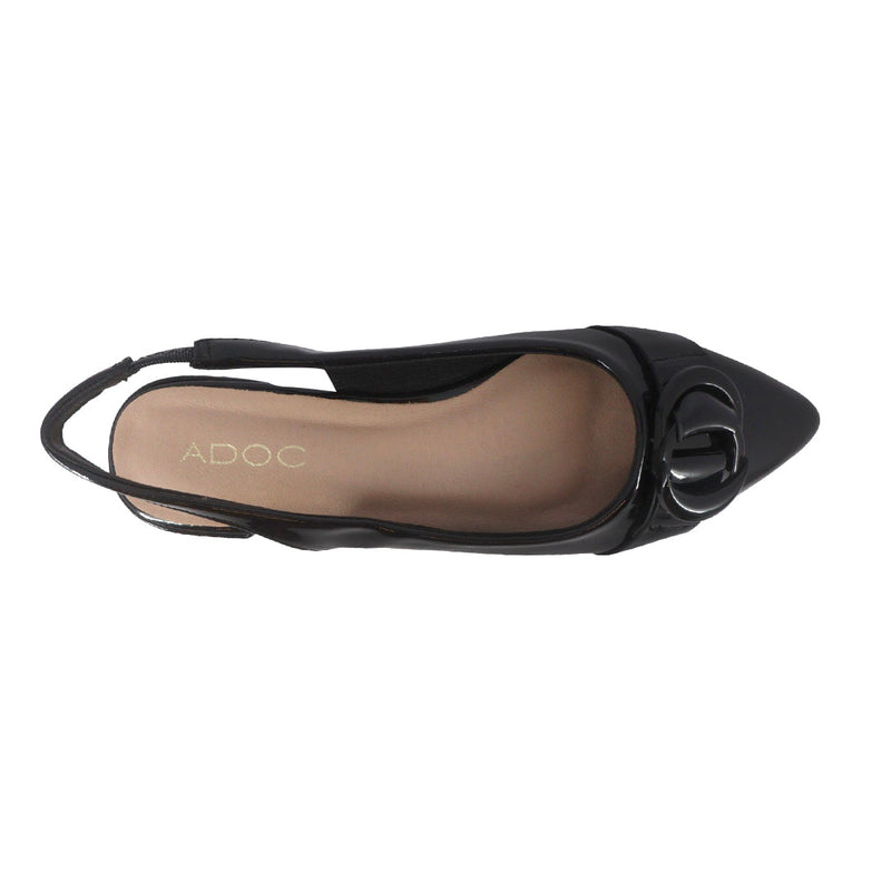 Flats Slingback Anneli color negro para mujer