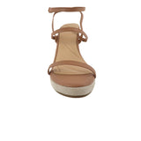 Sandalias de cuña Aditya color tan para mujer