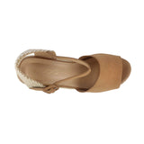 Sandalias de cuña Anaya color tan para mujer