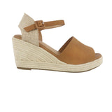 Sandalias de cuña Anaya color tan para mujer