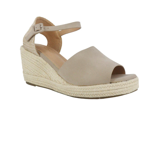 Sandalias de cuña Anaya color taupe para mujer