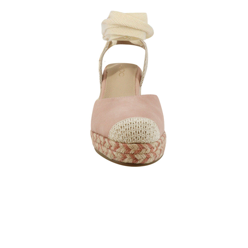 Alpargatas Bina color coral para mujer