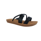 Sandalias flats Zonia negro para mujer