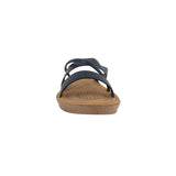 Sandalias flats Zonia negro para mujer