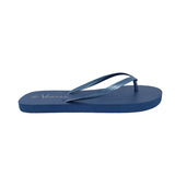 Sandalias flats Praia navy para mujer