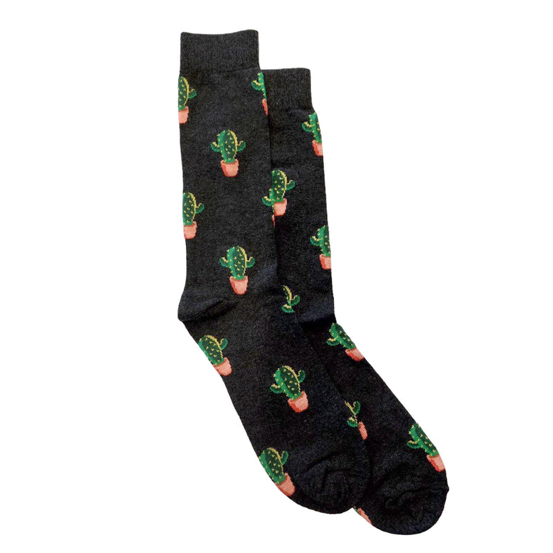 Calcetines Cactus color gris para unisex