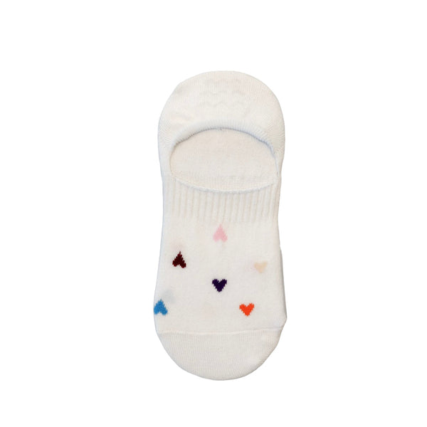 Calcetines Corazones color blanco para mujer