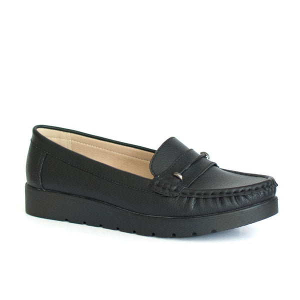 Mocasines Andrea negro para Mujer