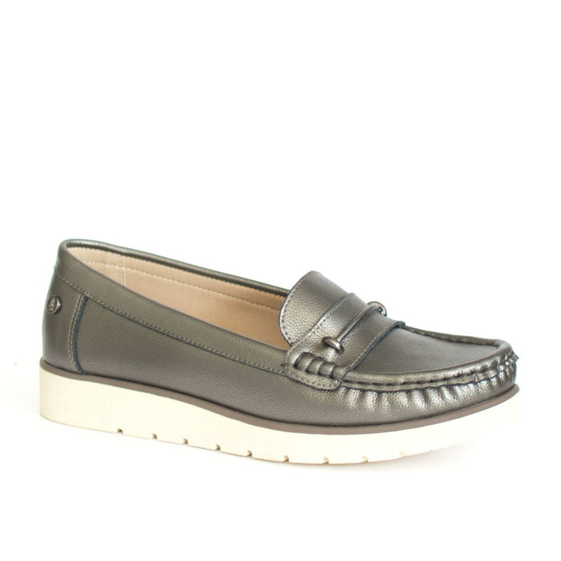 MOCASIN ANDREA- COLOR PEWTER