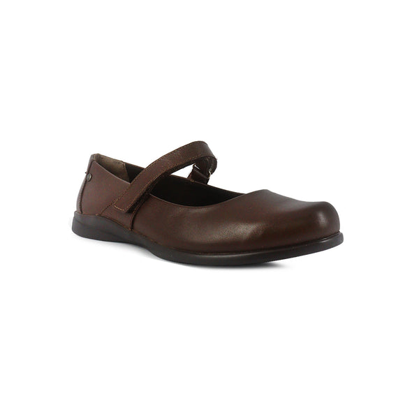 Balerinas Nicolette velcro cafe para Mujer