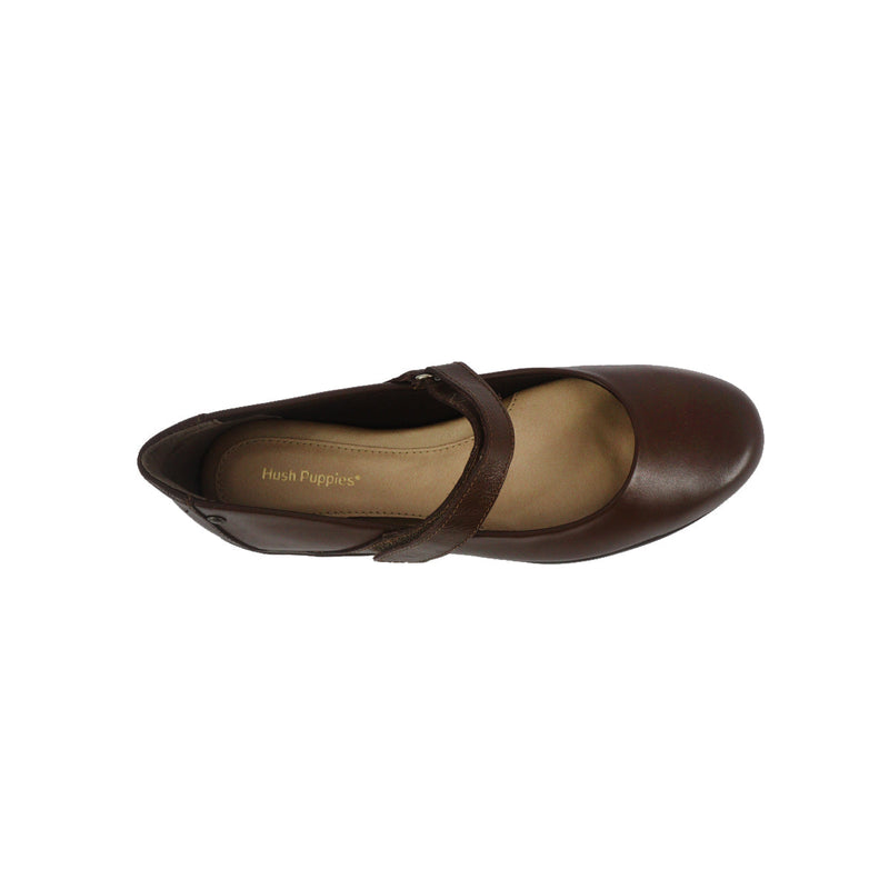 Balerinas Nicolette velcro cafe para Mujer